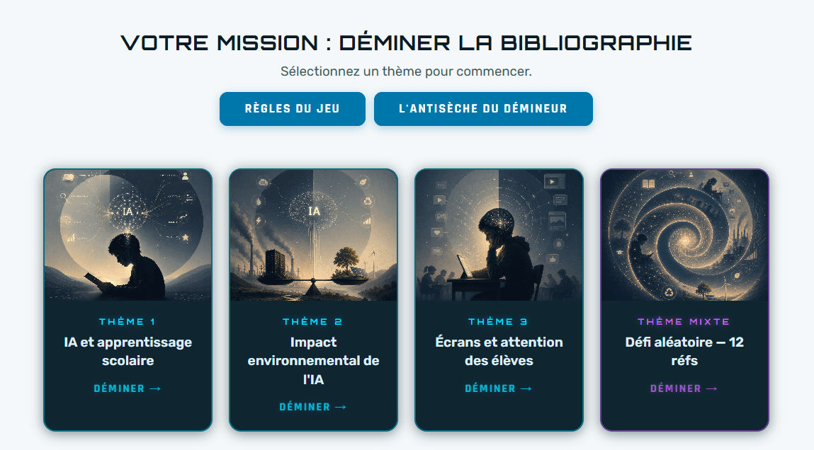 Aperçu de Démineur de Biblio